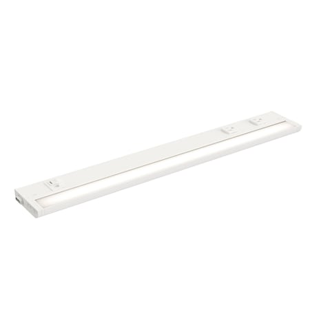 Maxim Lighting CounterMax 5K 24'' LED Under Cabinet w 3 Prong, White UCL-89865WT-3PO